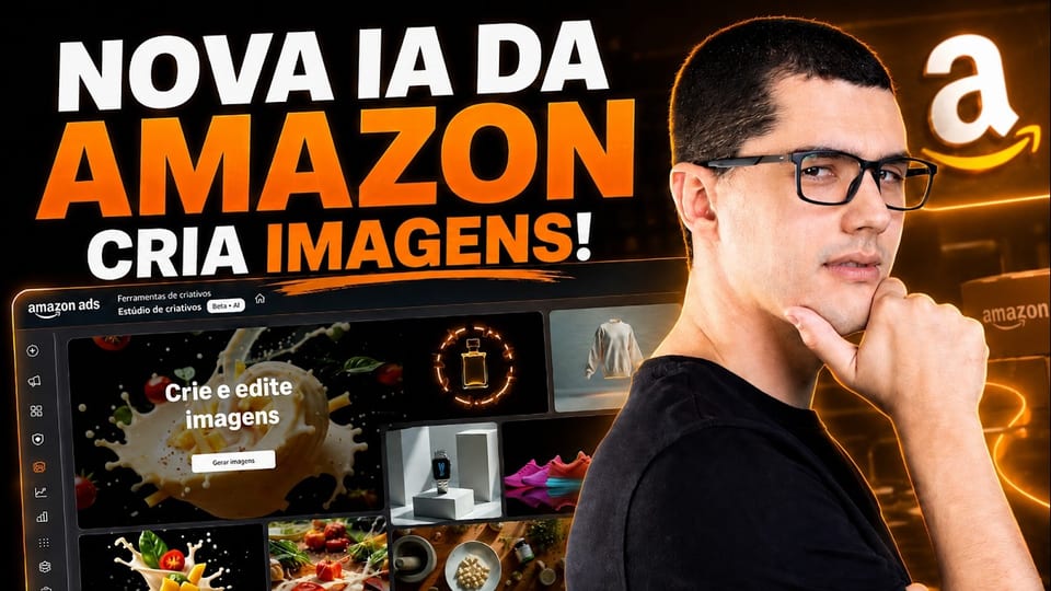 Capa do vídeo de publicidade da Amazon com o Bruno Capellete